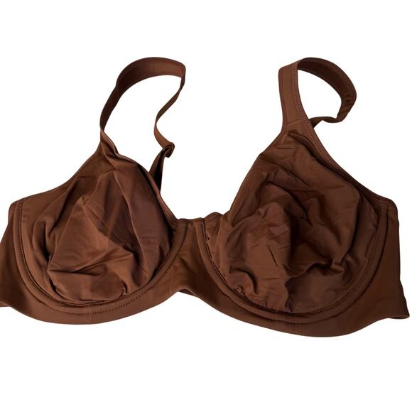 HSIA Minimizer Bra Unlined Full Coverage Underwire Brown NWT Size 36C - Picture 2 of 7
